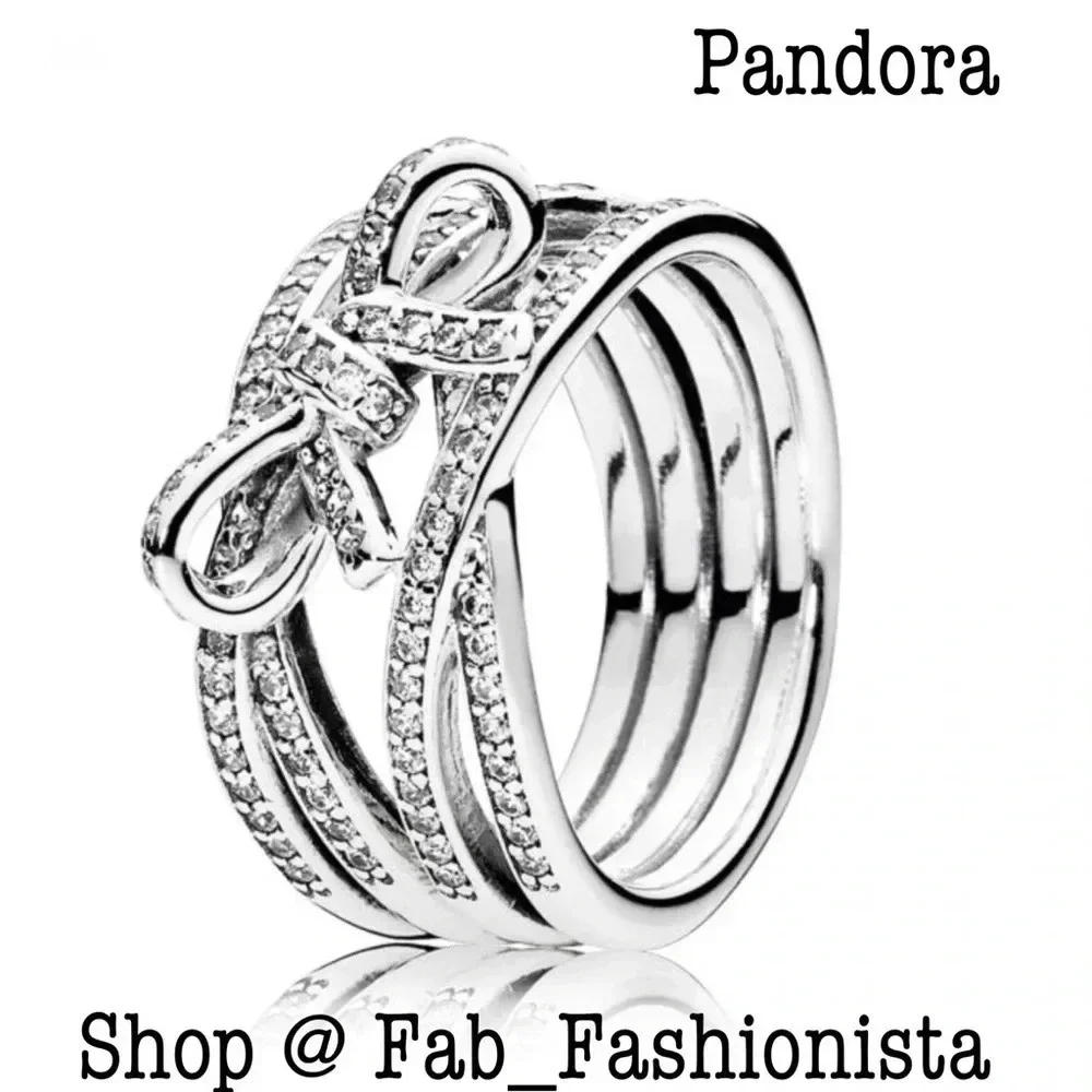 Pandora Sterling Silver Ring 54 Retired